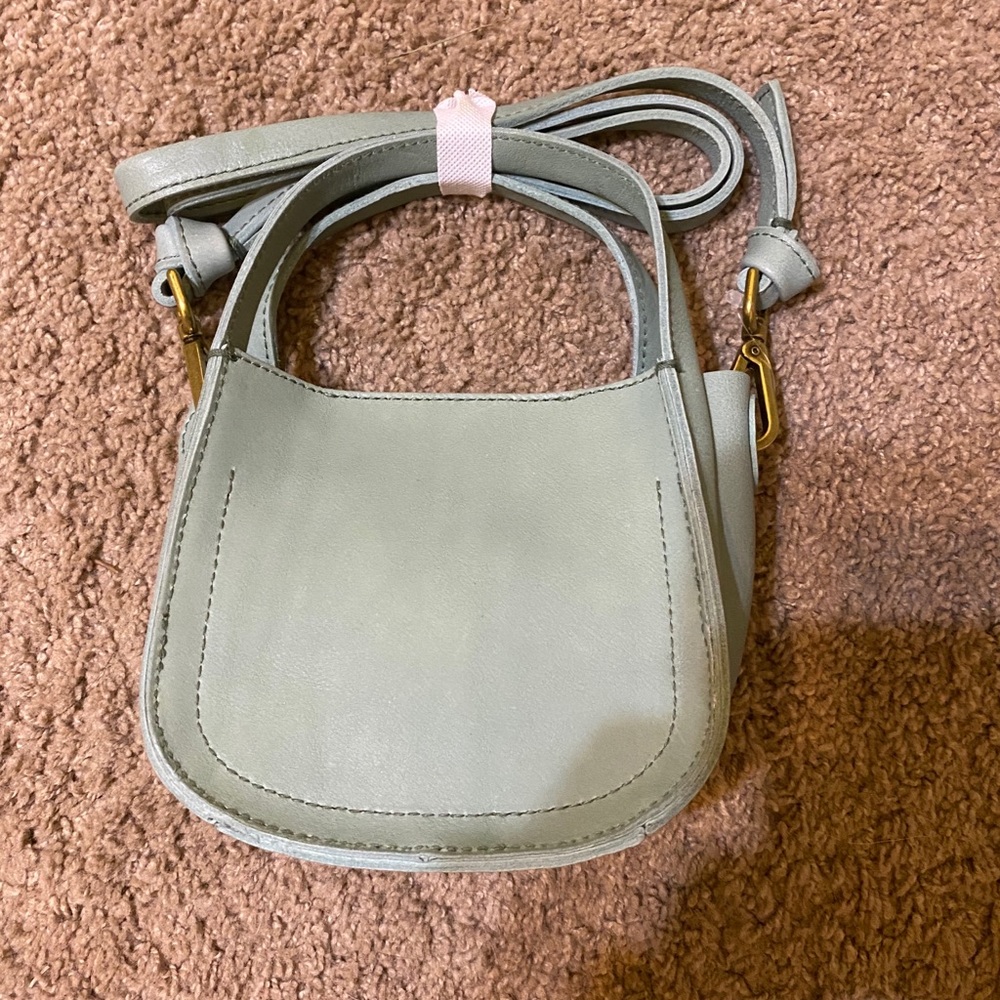 MADEWELL micro sydney crossbody in dusty green